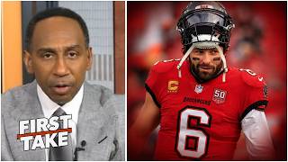 FIRST TAKE | What the hell Is Bucs doing? Stephen A on Mayfield to play out deal, become free agent