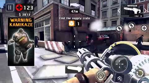 Dead trigger 2 level 53 gameplay type 92 and minigun take no damage