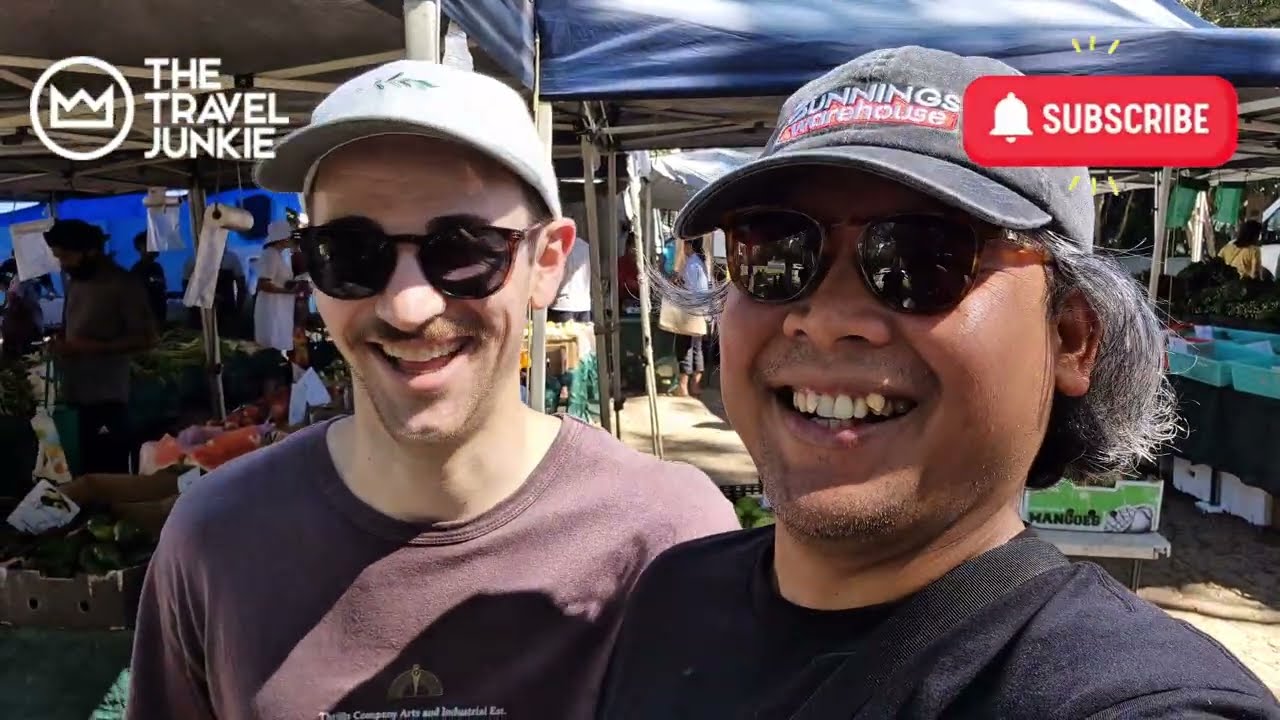 BREKKIE AT BRISBANE’S CARSELDINE MARKETS | AUSTRALIA WALKING TOUR | BINAURAL SOUND 4K 