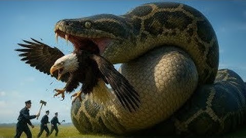 Heroic Rescue Team Saves Eagle from Giant Python’s Deadly Coils 🦅/ Unbelievable Wildlife RescueStory