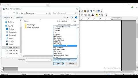 Open Office Writer Media Player