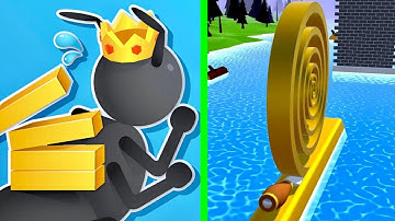 Spiral Roll Vs Tiny Run 3d ✅♥️Walkthrough Android iOS Gameplay STR54