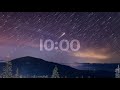 10 Minute Timer Countdown - Calm and Relaxing Music