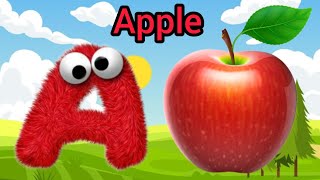 A for Apple B for Ball - Alphabet A to Z for Kids - ABCD Kids Learning Video - Kids Time TV - 06