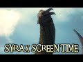 Syrax screen time  house of the dragon  season 1 