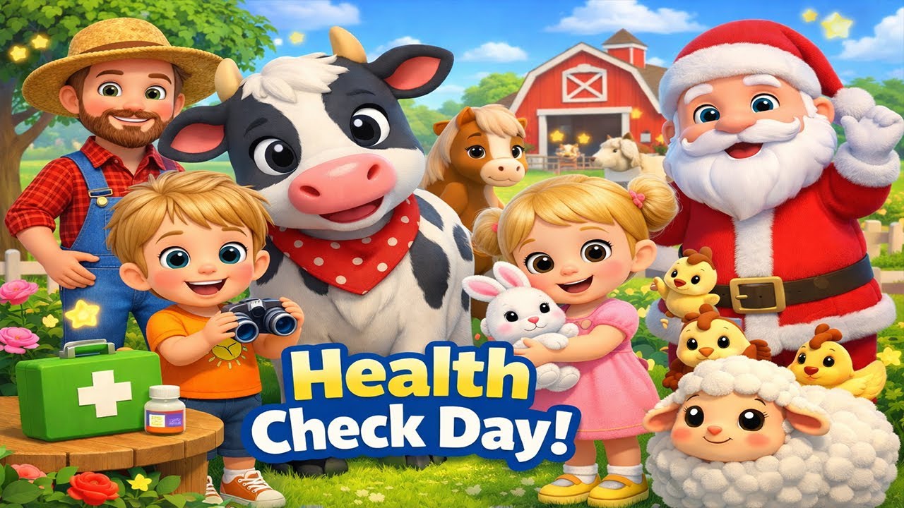 Farm Animal Health Check Day 🩺🐮 | Sunny Farm Family | Caring & Kindness for Kids