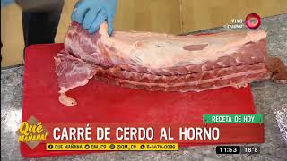 Receta de hoy: Carré de cerdo al horno y croquetas de papa