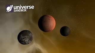 Could Mars Support Larger Moons? Universe Sandbox ²