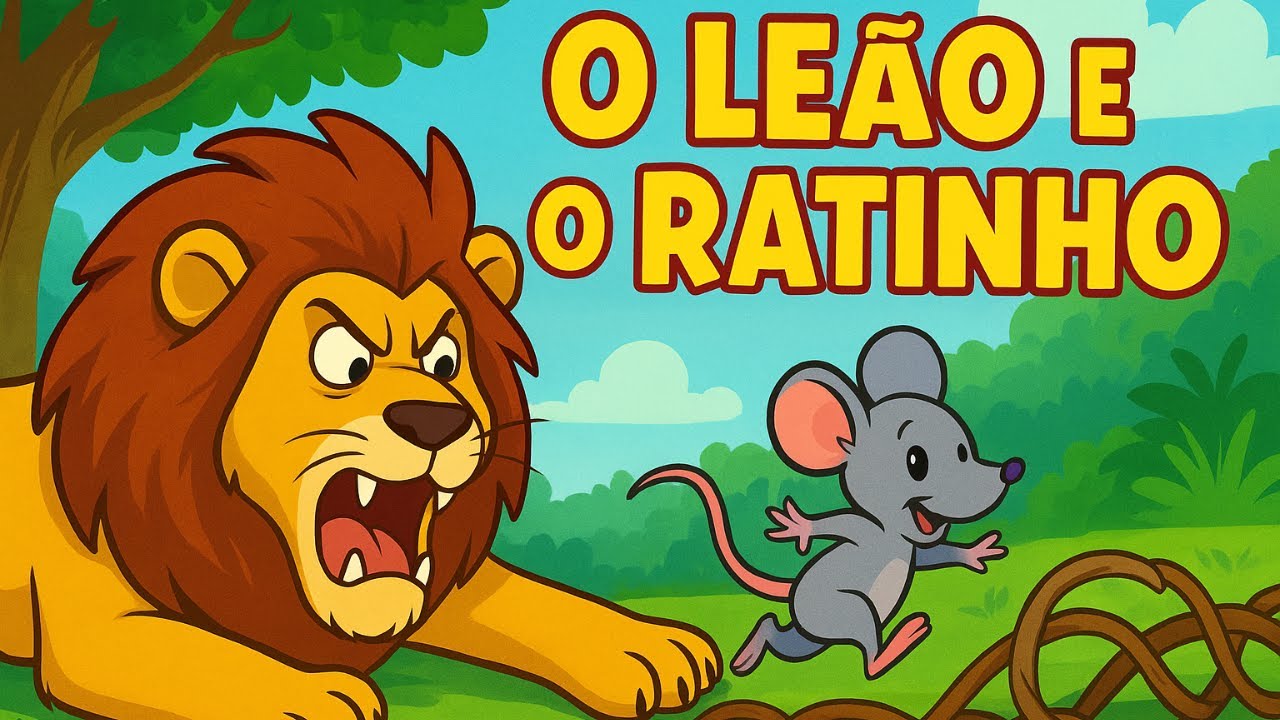 O Leo e o Ratinho  Fbula Infantil com Moral da Histria | Vdeo ...