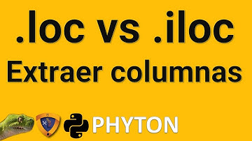 Extraer columnas de DataFrame con iloc vs loc Phyton Jupyter Notebook