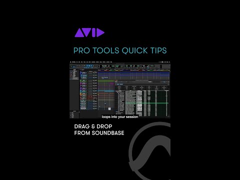 Learn how to drag and drop loops and samples from the Pro Tools Soundbase directly into your session