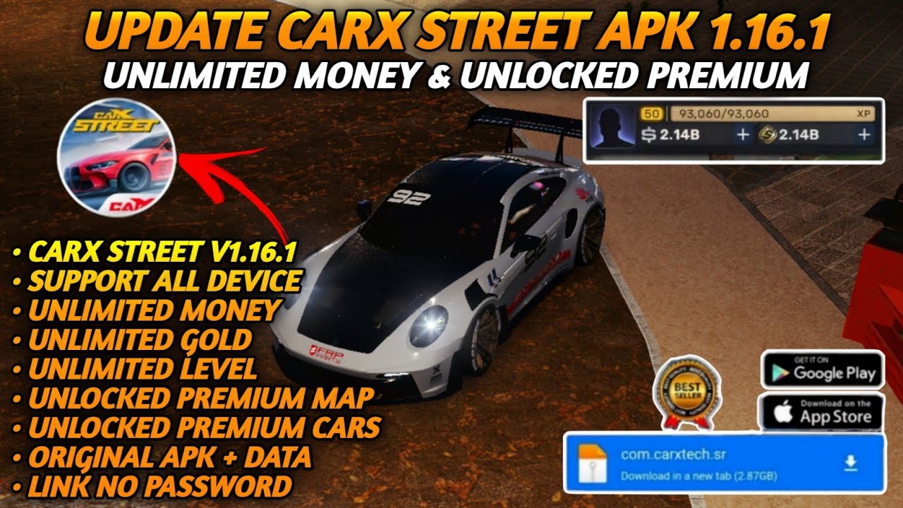 CarX Street Mod APK - CARX STREET v1.16.1 MOD APK DOWNLOAD Unlimited Money | Android & IOS 🔥