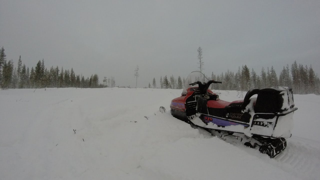 Going deep snow with Lynx Ranger 377 - YouTube