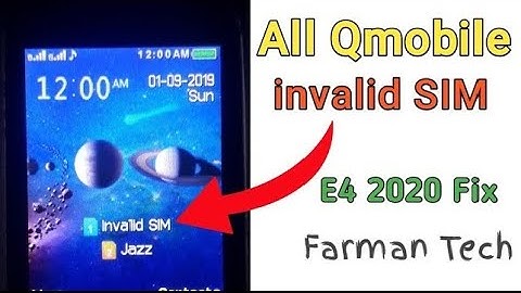 All Keypad Mobile Invalid Sim Problem Fix - Vgo Tel Qmobile All Keypad Fix