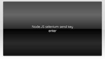 Node.JS selenium send key enter