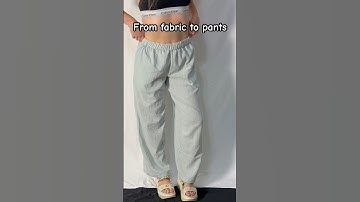 From fabric to linen pants! Used my new 2 in 1 sewing pattern to make my new fav pants! #lovetosew