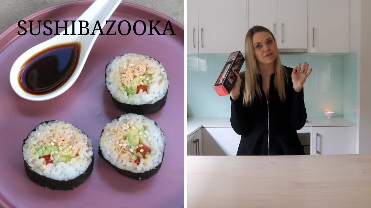 This Sushi Bazooka Gun Makes a Giant Log Of Sushi Rolls