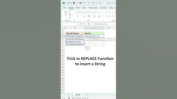 Trick in REPLACE Function to Insert a Substring in Text