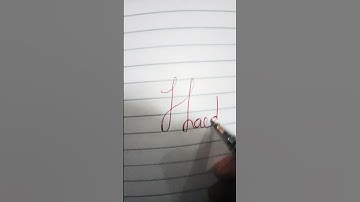 how to write ""haider"" in cursive writing #handwriting #subscribe #shorts