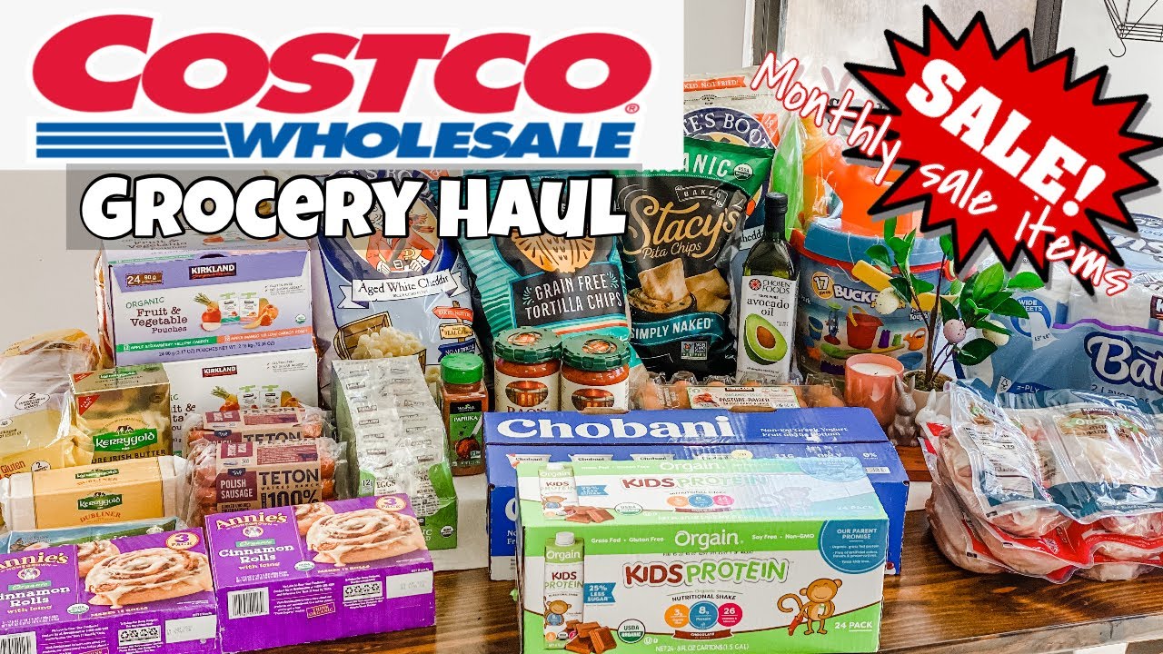 NEW COSTCO GROCERY HAUL 🛒 MARCH SALE ITEMS| Prices Included | Family of ...