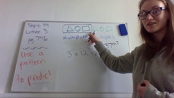 Using a repeating pattern to predict a shape/number in a sequence. Lesson 14-3, Pg. 746