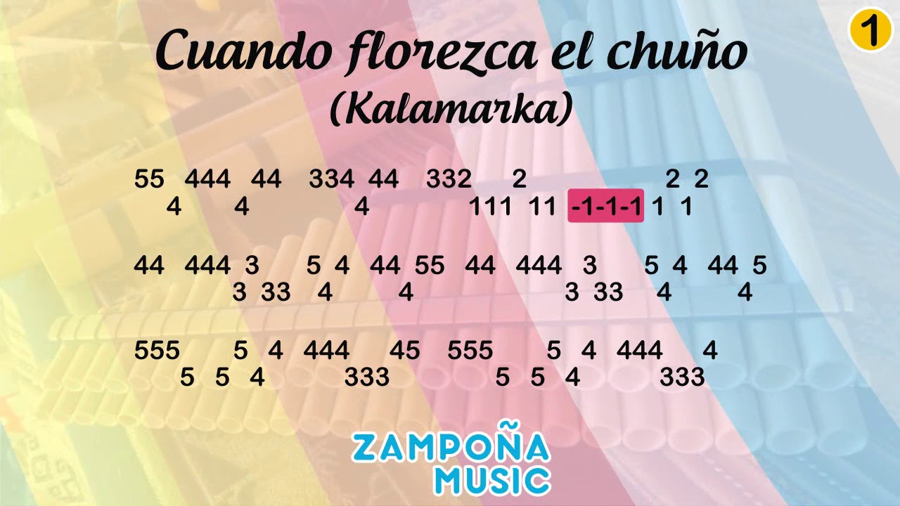 Cuando Florezca El Chuno Zampona Notas Tutorial Youtube