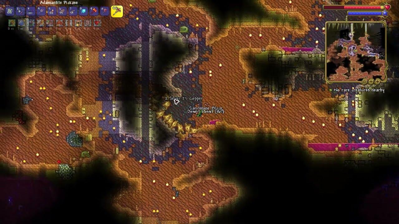 How to get Amber material - Terraria .4 - YouTube