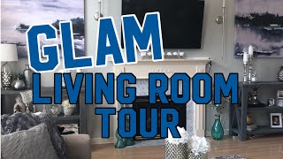 SUMMER GLAM LIVING ROOM TOUR AND REFRESH!!!