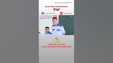 Cảnh báo lừa đảo đưa lao động sang Hàn Quốc làm việc #shorts