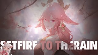 Alosa, Rachel Morgan Perry - Set Fire To The Rain Nightcore Version ❖ + Animation