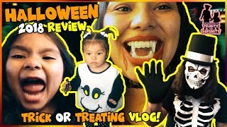 Trinity and Serenity's Halloween 2018 Trick or Treating Vlog