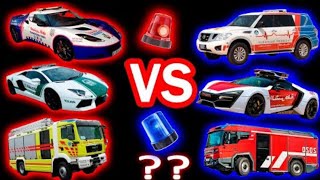 Usa Vs Russian Police, Ambulance, Fire Truck Siren Horn Sound Variations In 40 Seconds