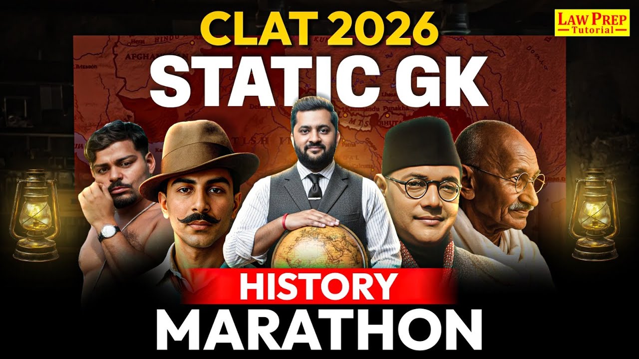 Static GK Maha Marathon | History | Static GK for CLAT 2026 | CLAT ...