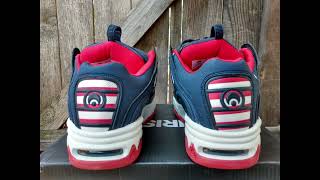 Osiris D3 2001 Skate Shoes Men Size 9 Blue/Merica 1141-2839 Patriotic Flag July *SOLD 04-18-2024*