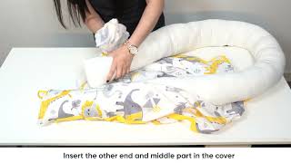 How to Assemble? JuniorPal Baby Lounger for Newborn, Baby Nest Co Sleeper Infant and Newborn Lounger screenshot 3