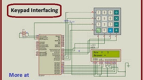 Keypad scanning and interfacing with PIC16f877 microcontroller