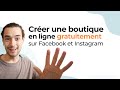 Créer une boutique en ligne gratuitement sur Facebook et Instagram (Commerce Manager)