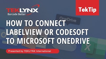 TekTip: How to Connect LABELVIEW or CODESOFT to Microsoft OneDrive