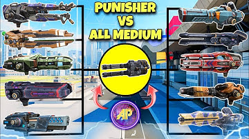 🔥 ALL MEDIUM WEAPONS VS PUNISHER T COMPARISON || WAR ROBOTS WR ||