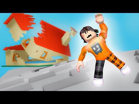 Roblox სახლი დაინგრა Slide House Roblox ubralod noobi
