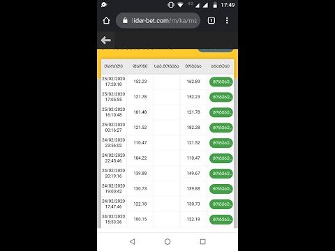 ჩემი ფსონების ისტორია - My betting history