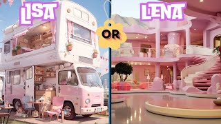 Lisa or Lena | Rooms / Houses /  Beds 😍 ( would u rather ) Ep # 2