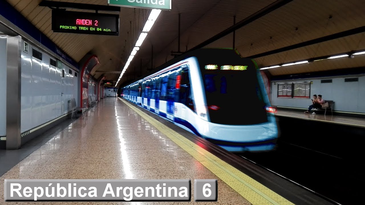 República Argentina L6 Metro de Madrid ( Serie 8400 ) YouTube República Argentina L6 Metro de Madrid ( Serie 8400 ) YouTube