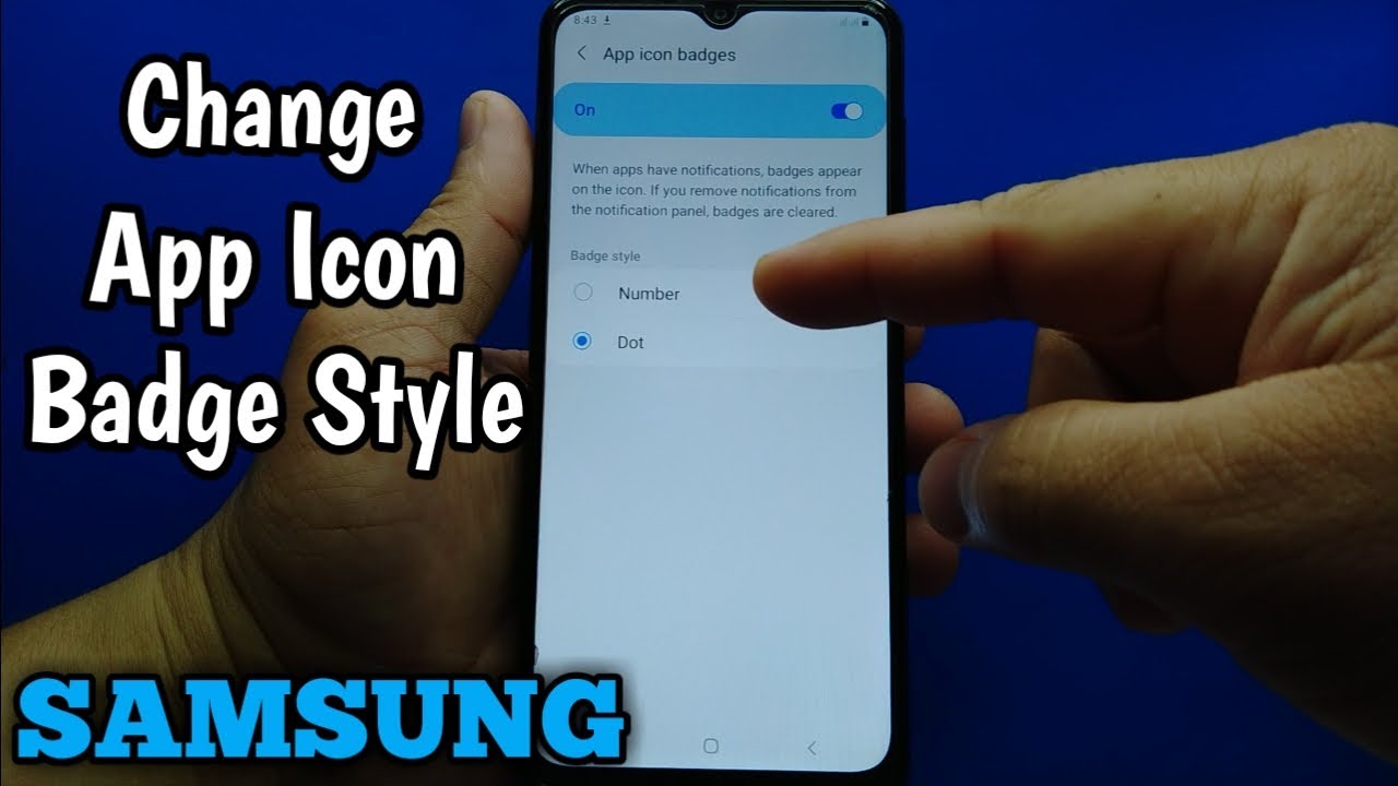 How to enable app icon badges in Samsung Galaxy a02