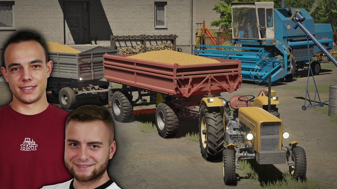 URSUS C-360 na PRZEPALE! 😱 ŻNIWA & PRASOWANIE SŁOMY 😤 MAŁOROLNI #17 FS22 🔥 JAZDA Z PRZYCZEPAMI 🌾 MST