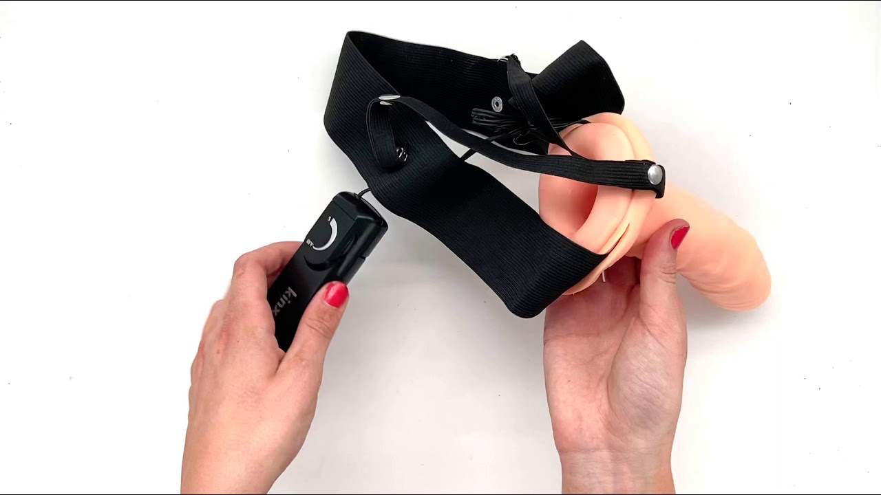 Fetish Fantasy Series for Him or Her Vibrating Hollow Strap-on - Flesh main image 0