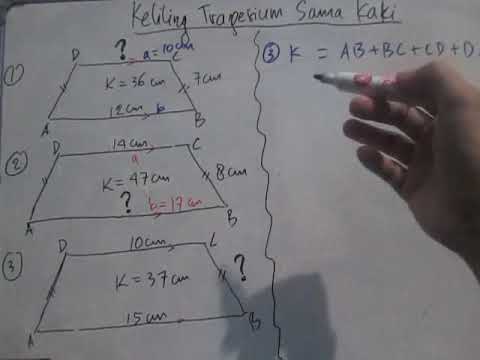 Video: Cara Mencari Sisi Trapesium Sama Kaki