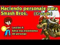 Como hacer un personaje para SMASH BROS. ( Crusade ) Lección 4 - Seguir editando al personaje