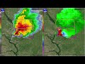 Radar Loop of the Tornado Producing Supercell on August 28, 2024