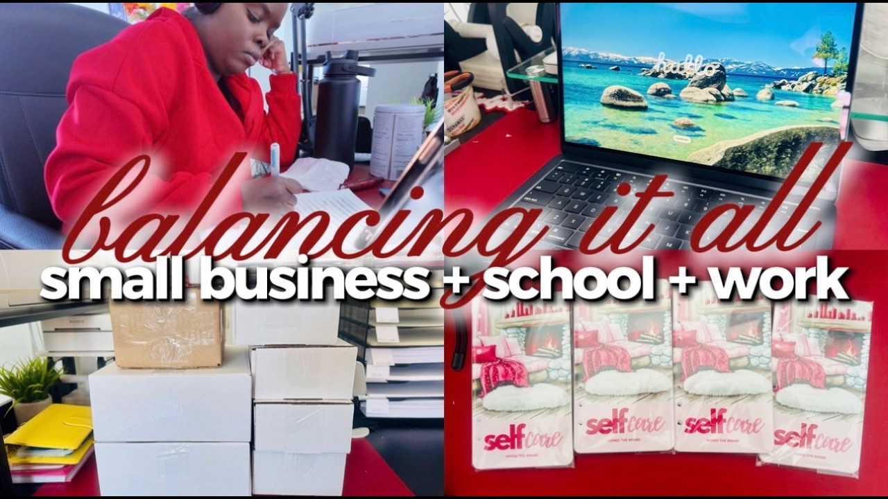 Balancing It All | Running a Small Stationery Business, School, Workouts & New MacBook Air
